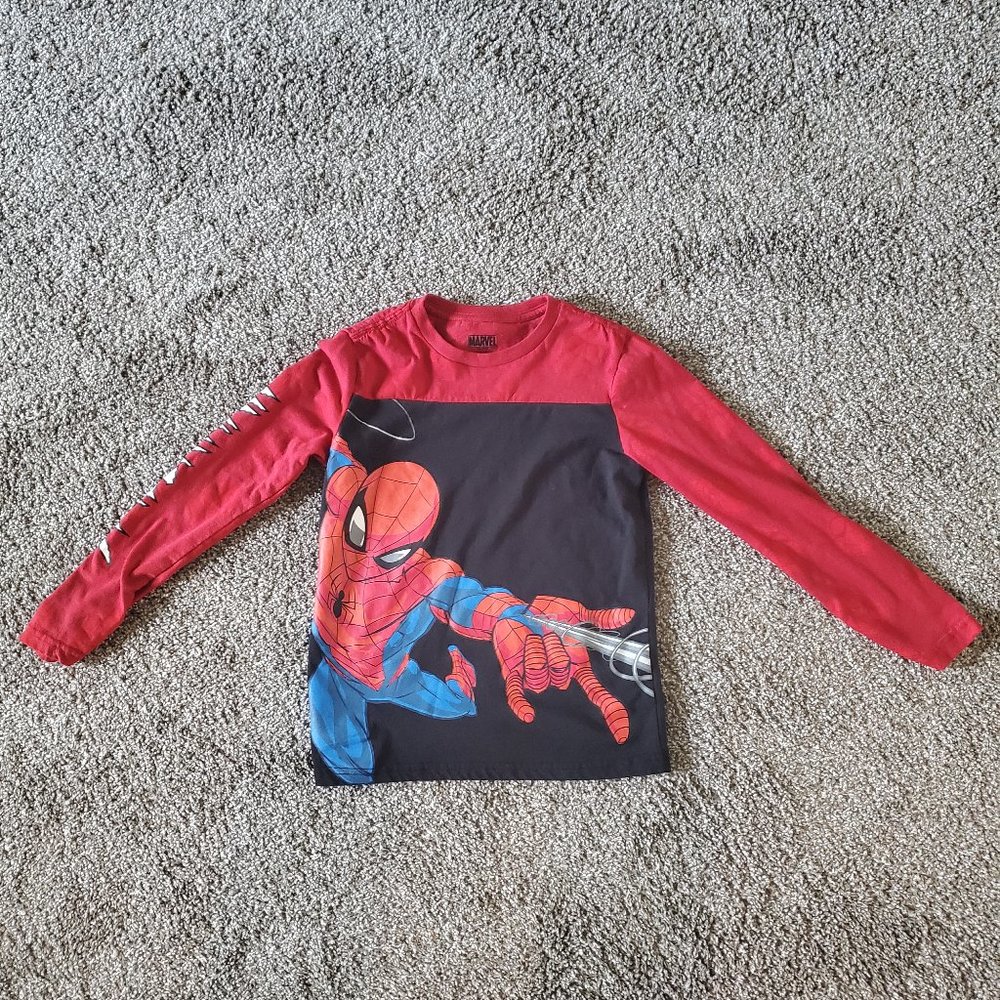 Marvel Spiderman Long Sleeve T-Shirt Size 8